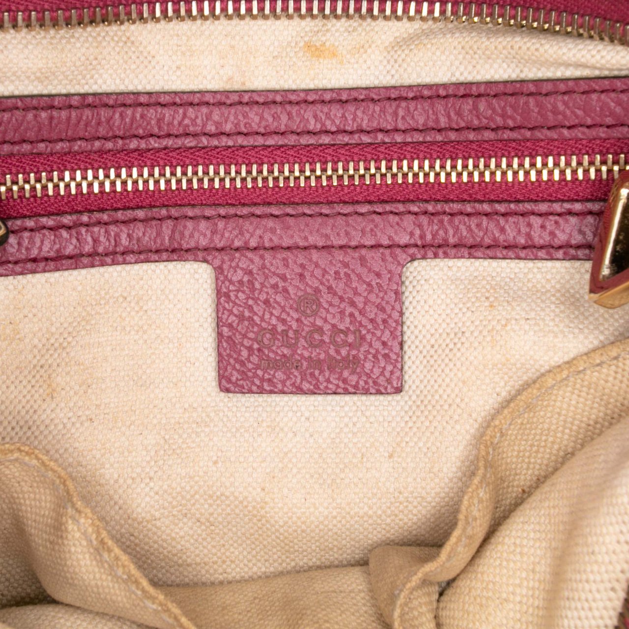 Gucci Small GG Canvas Bree Satchel Bruin