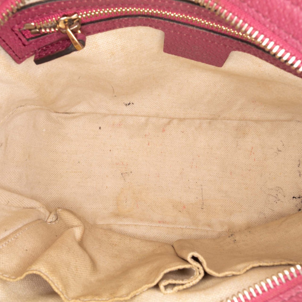 Gucci Small GG Canvas Bree Satchel Bruin