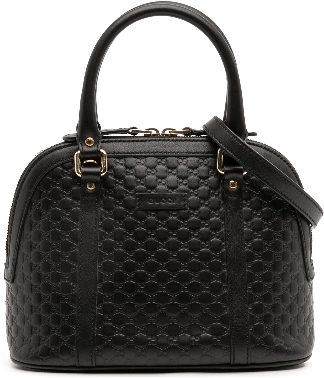 Gucci Mini Microguccissima Dome Satchel Zwart