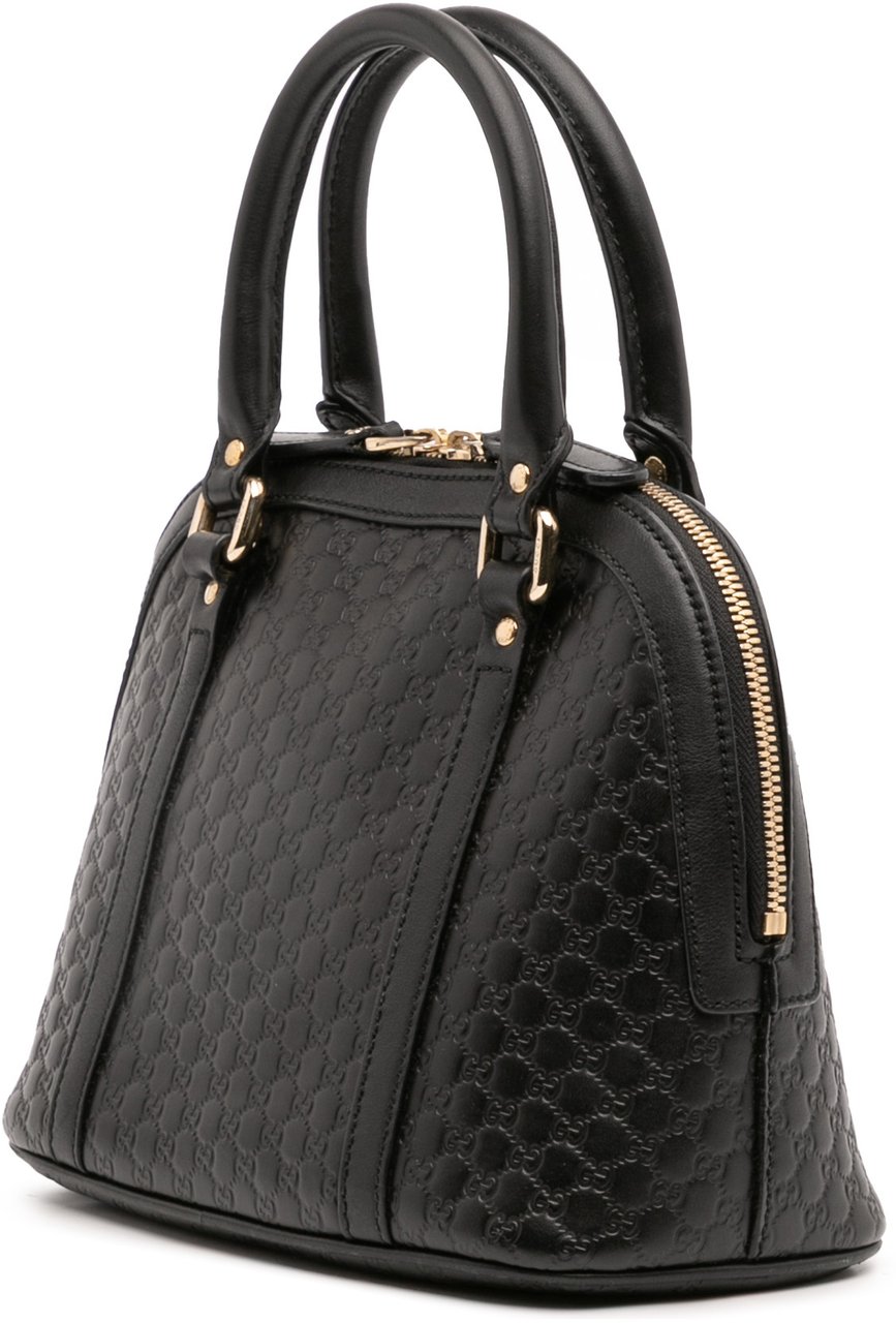 Gucci Mini Microguccissima Dome Satchel Zwart