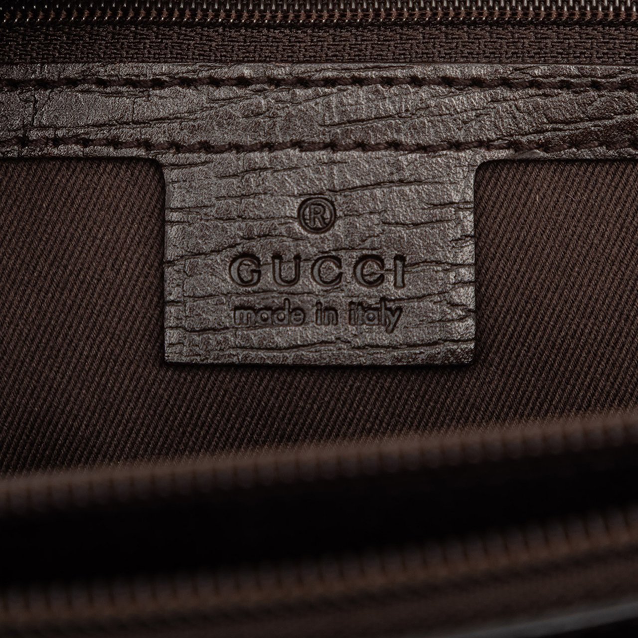 Gucci GG Canvas Bamboo Tote Bruin