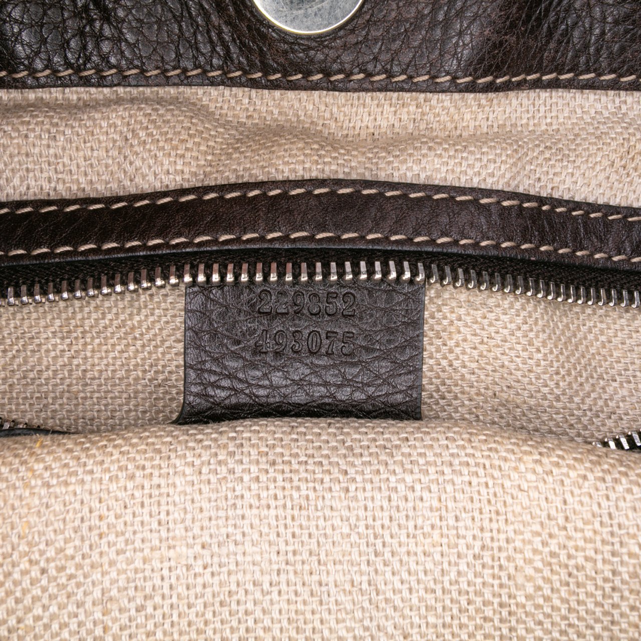 Gucci GG Canvas Icon Bit Tote Bruin
