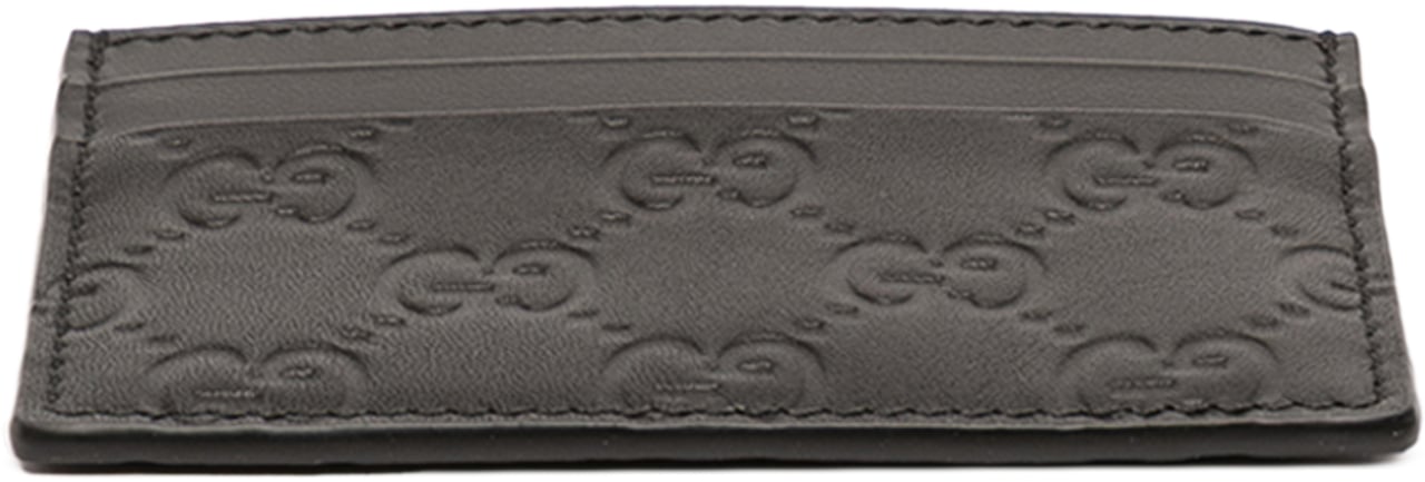 Gucci Guccissima Card Holder Zwart