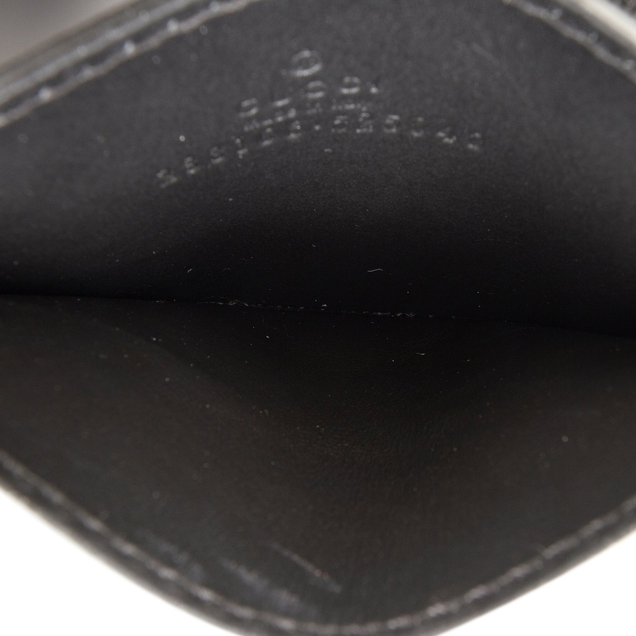 Gucci Guccissima Card Holder Zwart