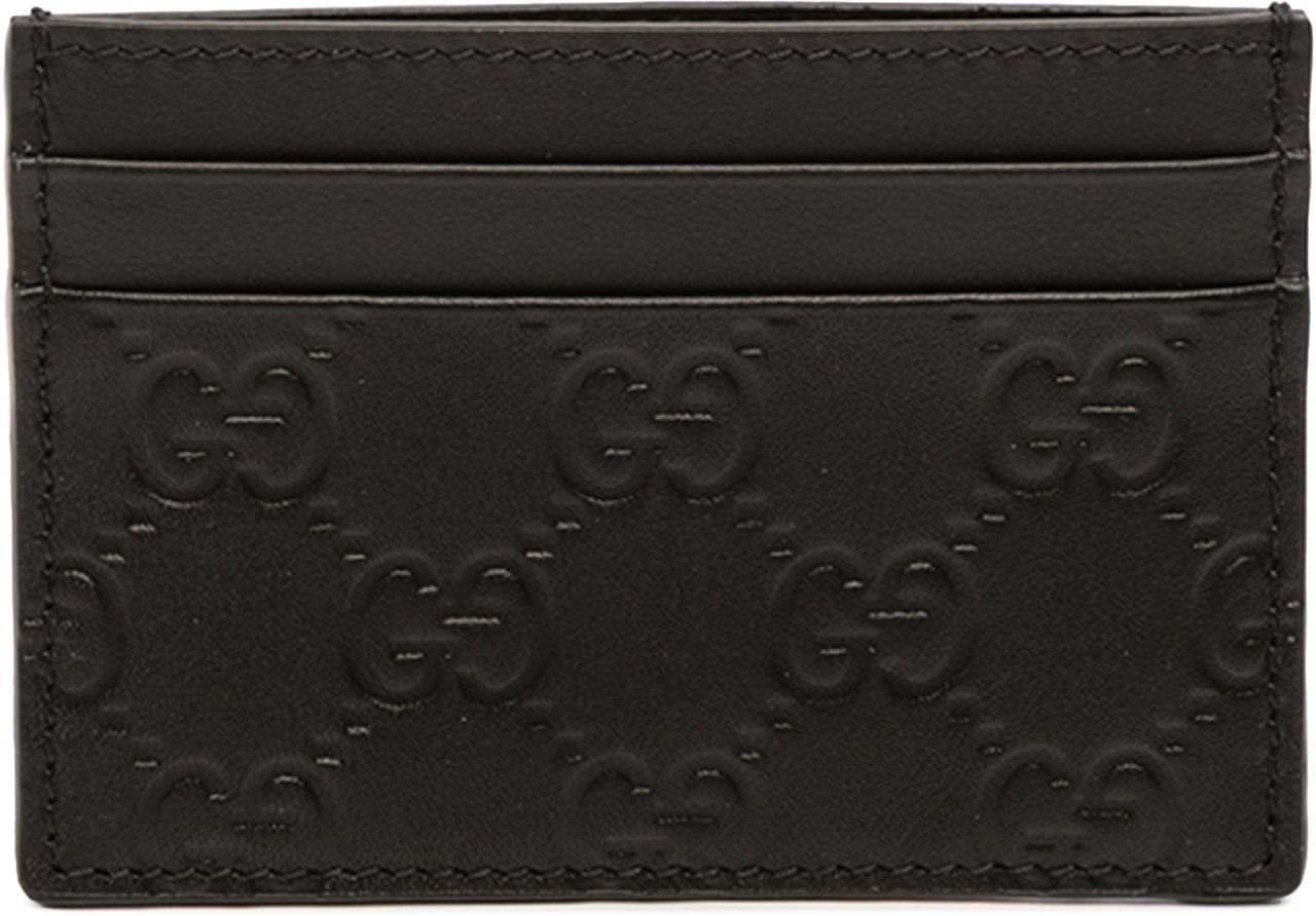 Gucci Guccissima Card Holder Zwart
