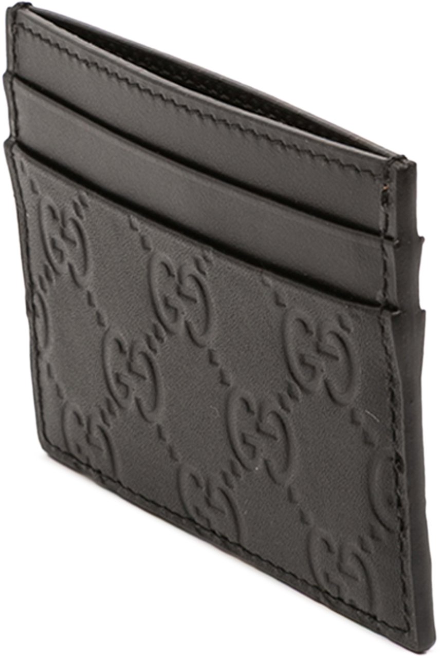 Gucci Guccissima Card Holder Zwart