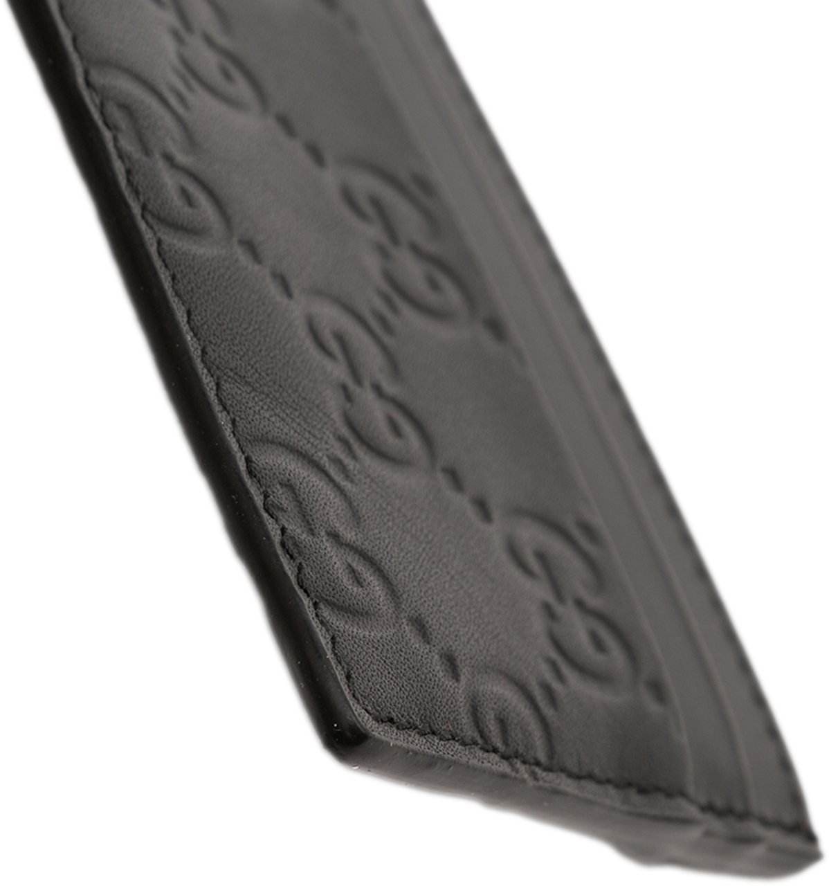 Gucci Guccissima Card Holder Zwart