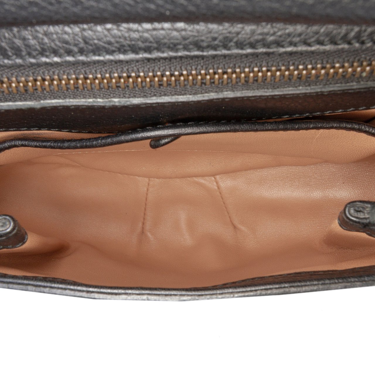 Gucci Small Leather Bamboo Nouveau Fringe Crossbody Zwart