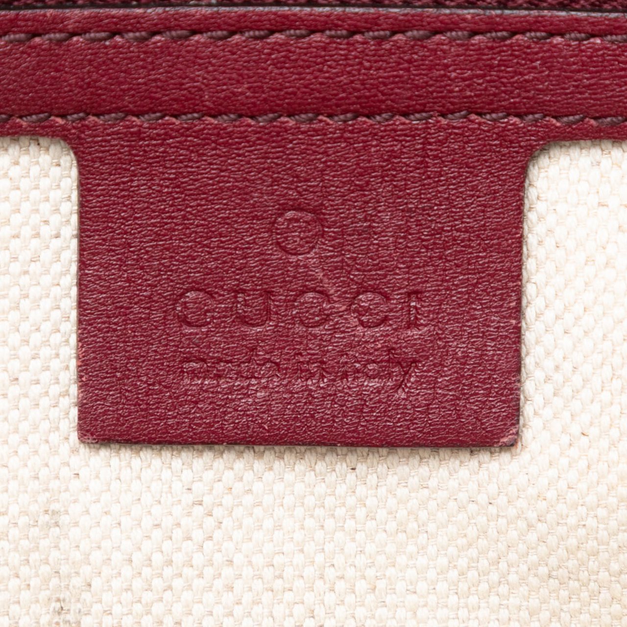 Gucci Small Guccissima Bree Satchel Rood