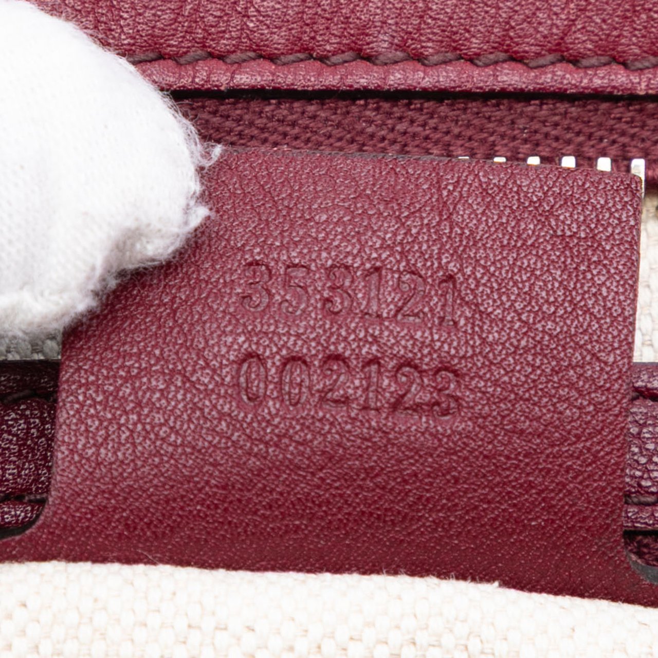 Gucci Small Guccissima Bree Satchel Rood