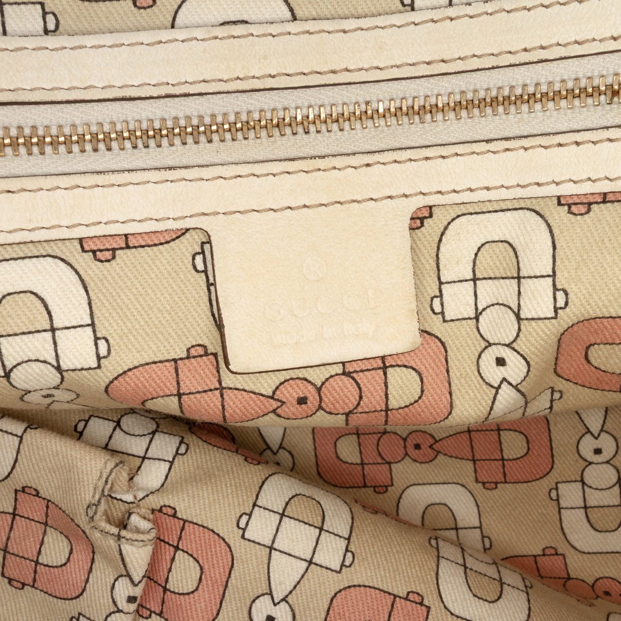 Gucci Large GG Canvas Jolicoeur Tote Bruin