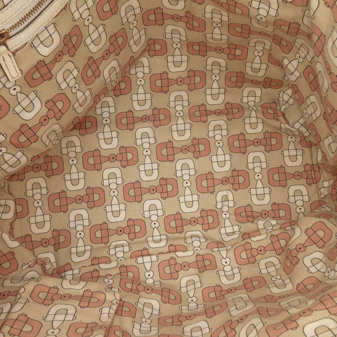 Gucci Large GG Canvas Jolicoeur Tote Bruin