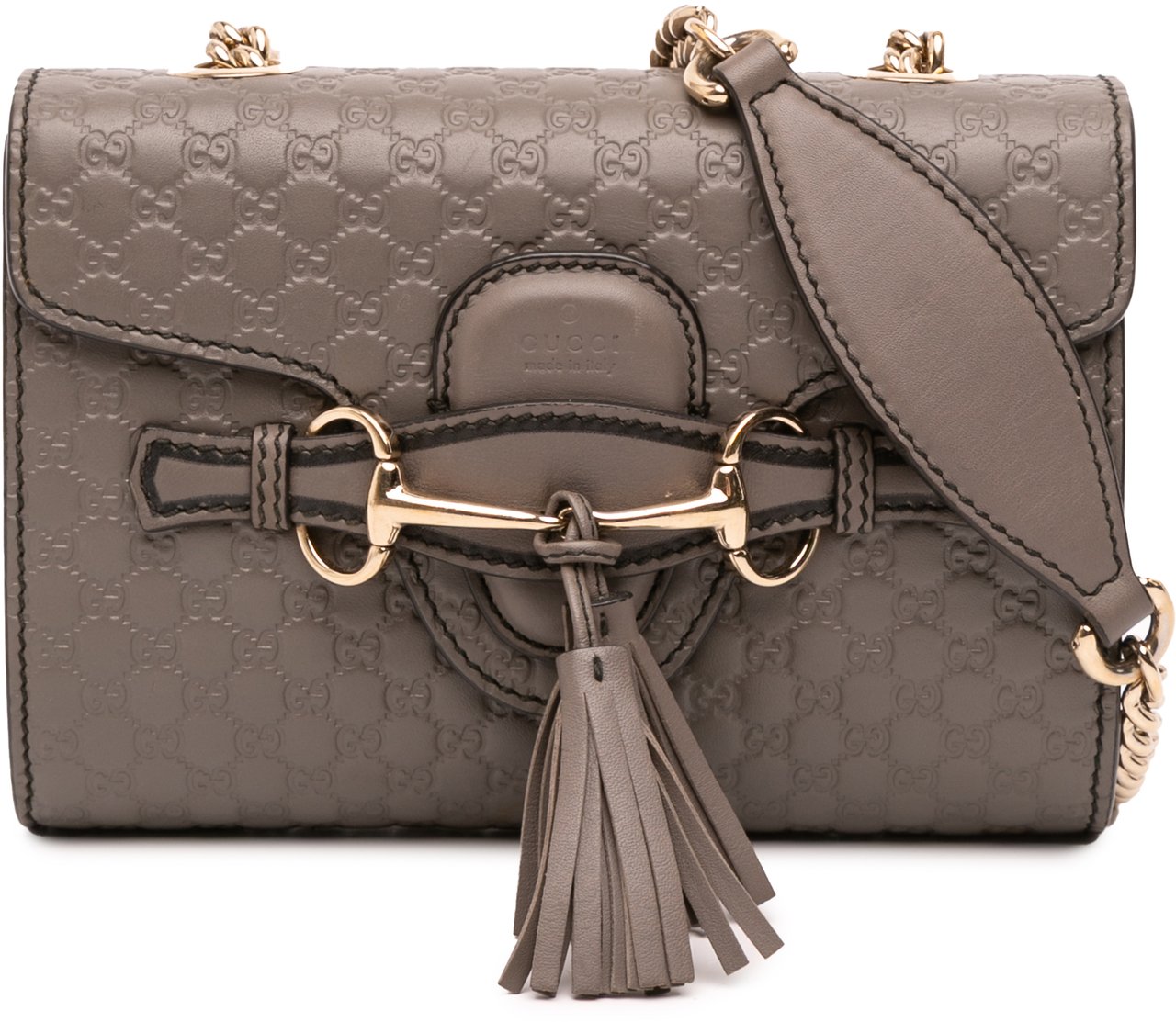 Gucci Mini Microguccissima Emily Crossbody Bruin