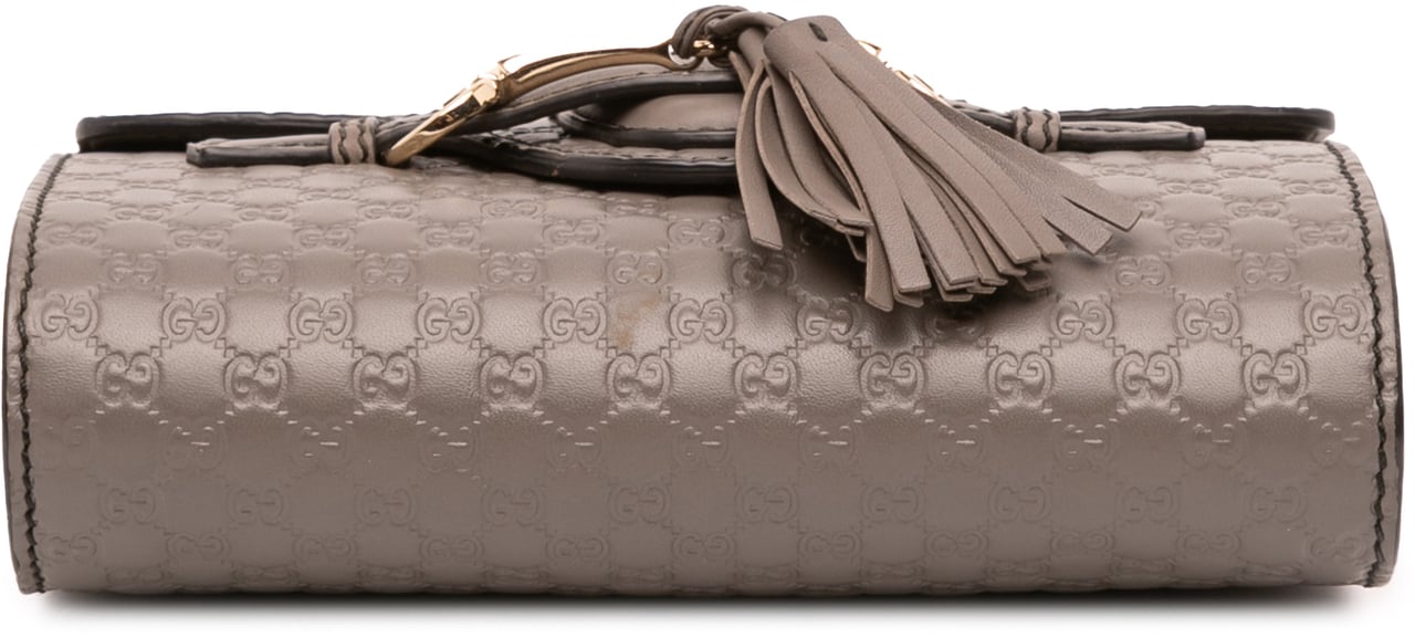 Gucci Mini Microguccissima Emily Crossbody Bruin