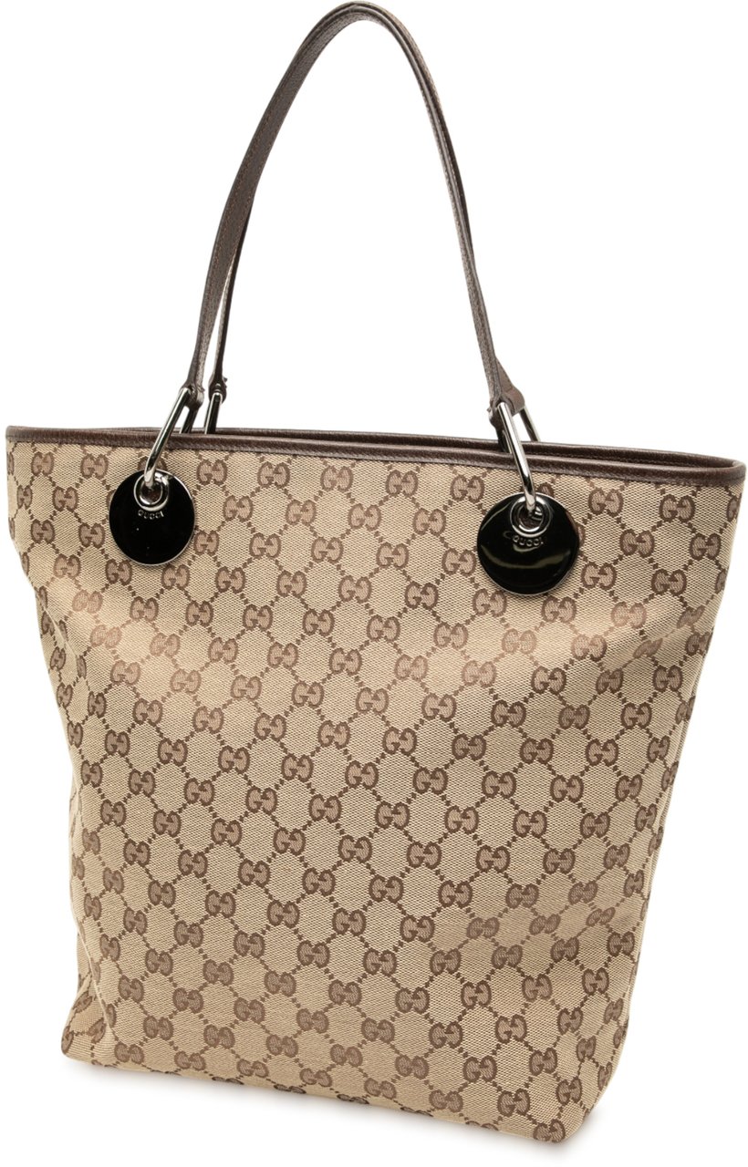 Gucci GG Canvas Eclipse Tote Bruin