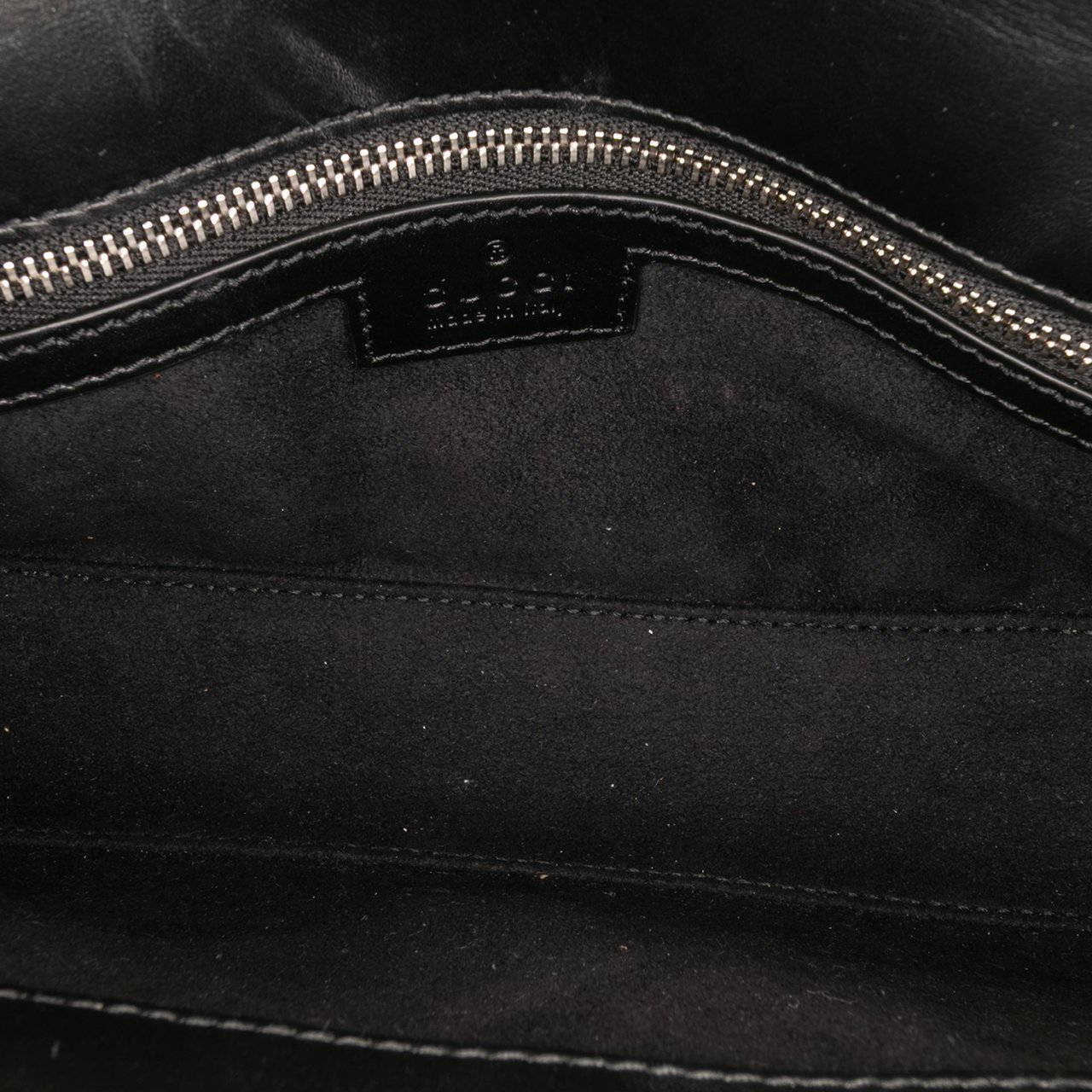 Gucci Mini Leather Petite GG Satchel Zwart