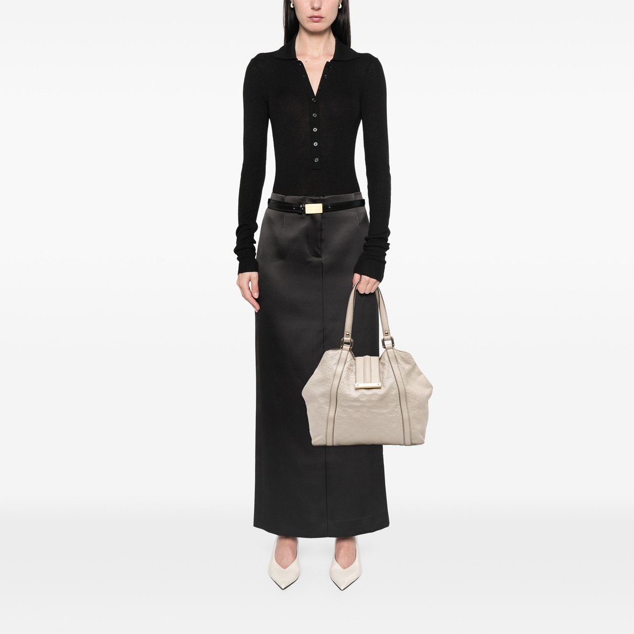 Gucci Guccissima New Ladies Tote Wit