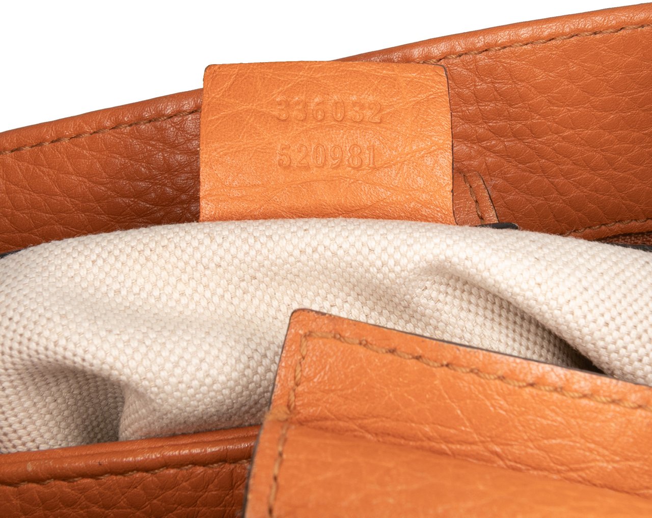 Gucci Small Calfskin Bamboo Shopper Satchel Oranje
