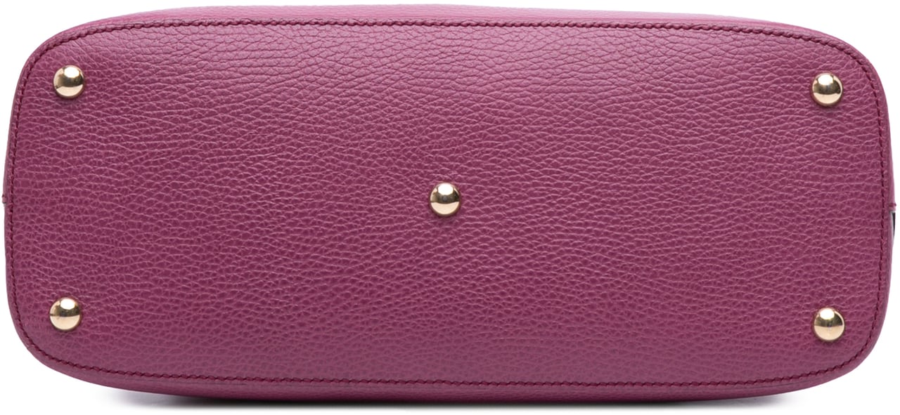 Gucci Dollar Calfskin Lady Dome Satchel Paars
