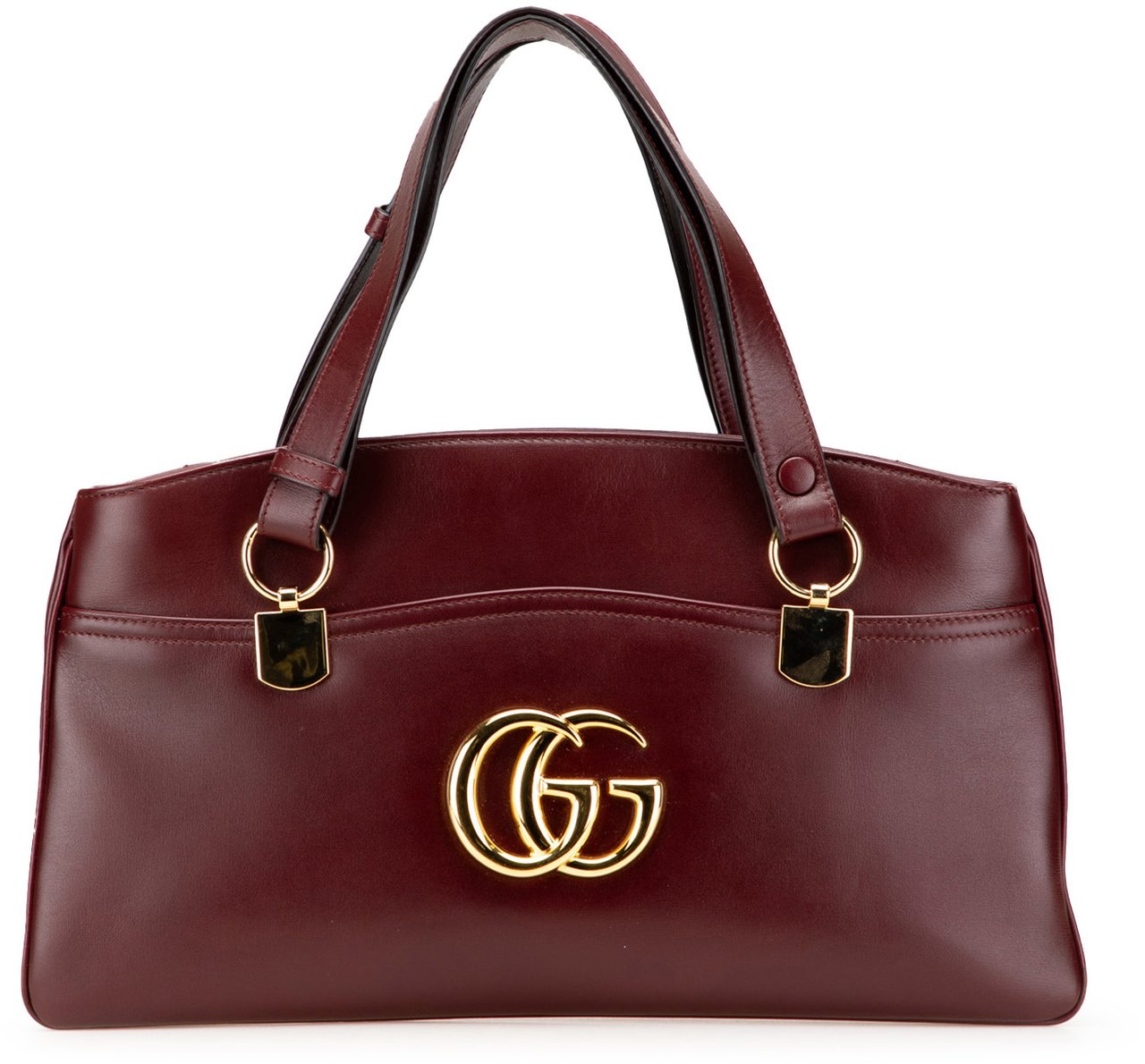 Gucci Large Leather Arli Shoulder Bag Rood