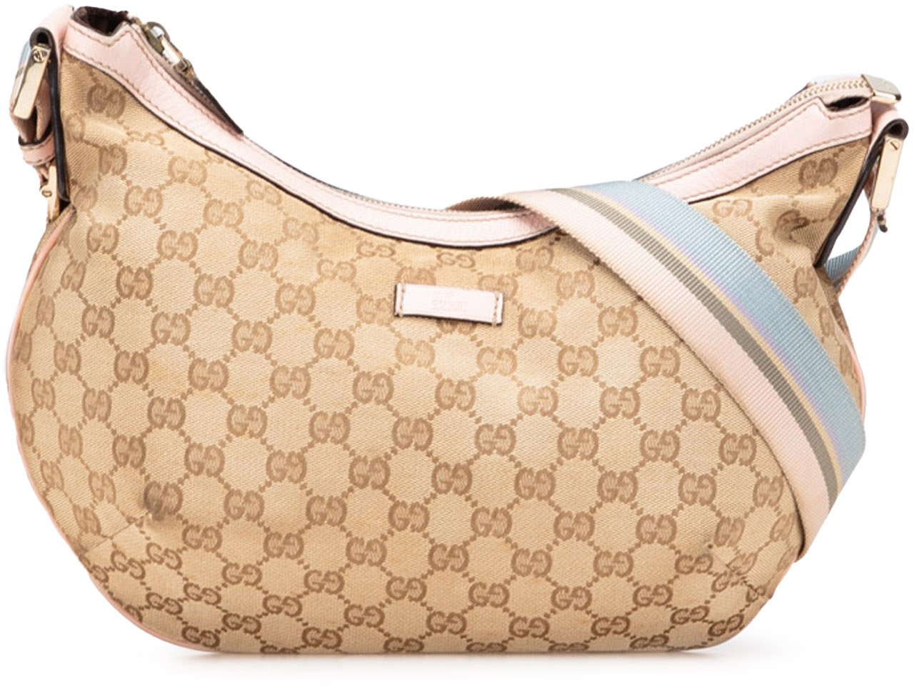 Gucci GG Canvas Web Crossbody Bruin