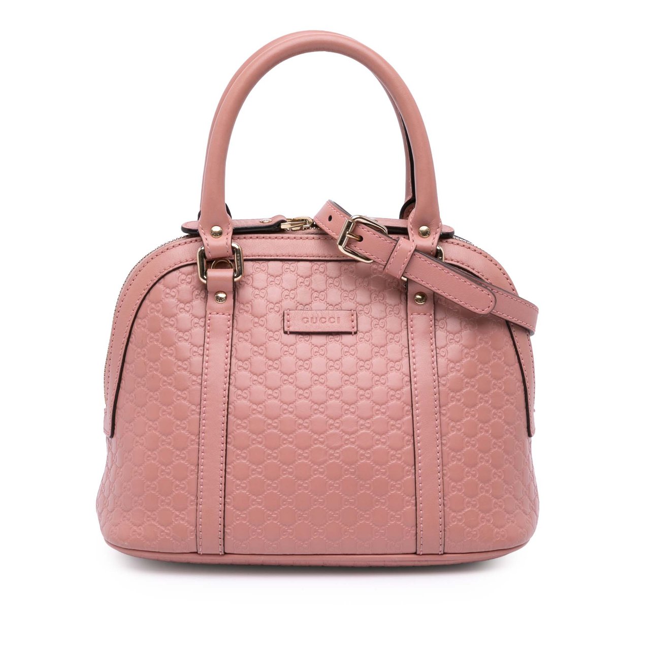 Gucci Mini Microguccissima Dome Satchel Roze