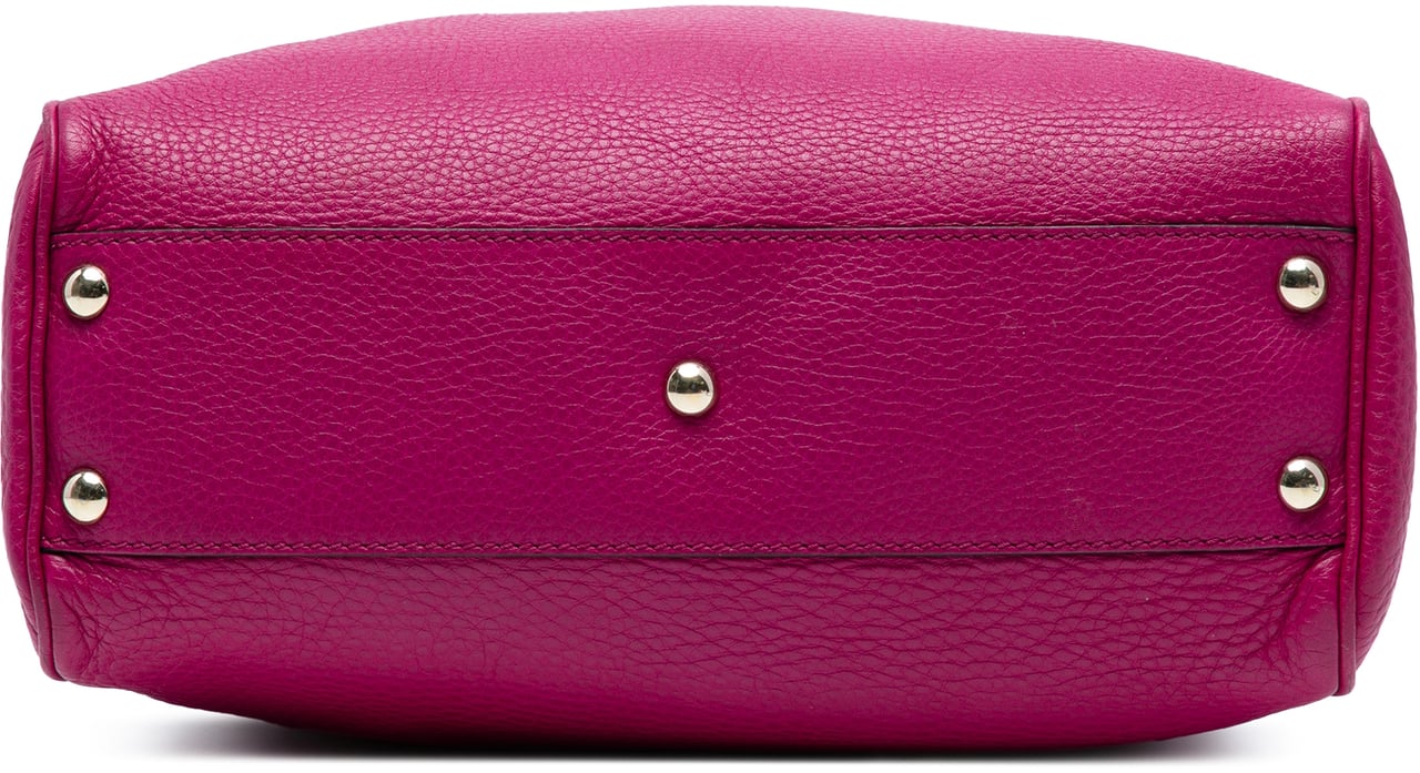 Gucci Small Calfskin Bamboo Shopper Satchel Roze