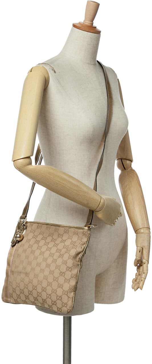 Gucci GG Canvas Jolicoeur Crossbody Bruin