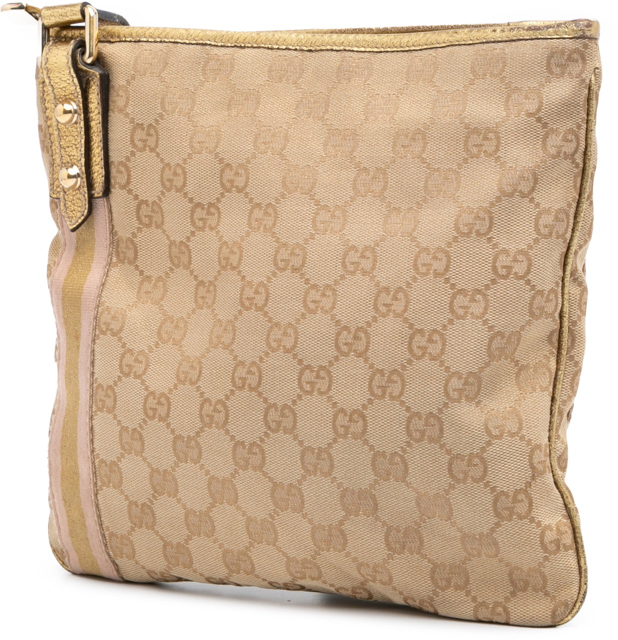 Gucci GG Canvas Jolicoeur Crossbody Bruin