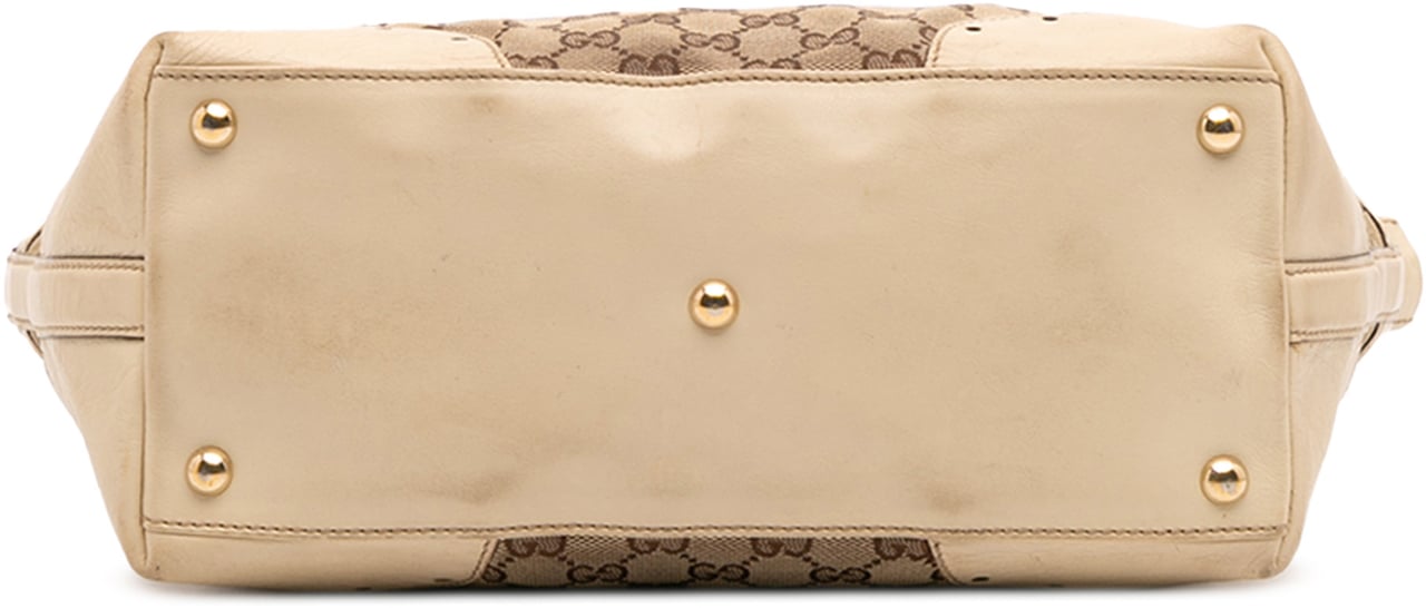 Gucci GG Canvas Punch Tote Bruin