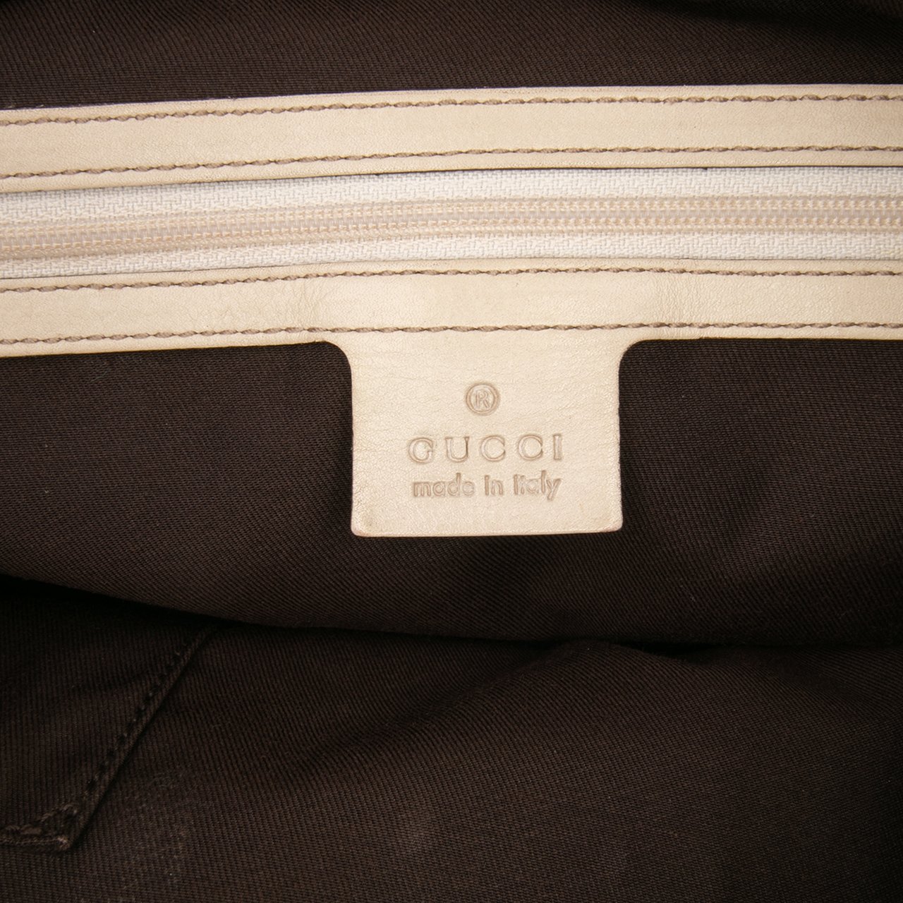 Gucci GG Canvas Punch Tote Bruin