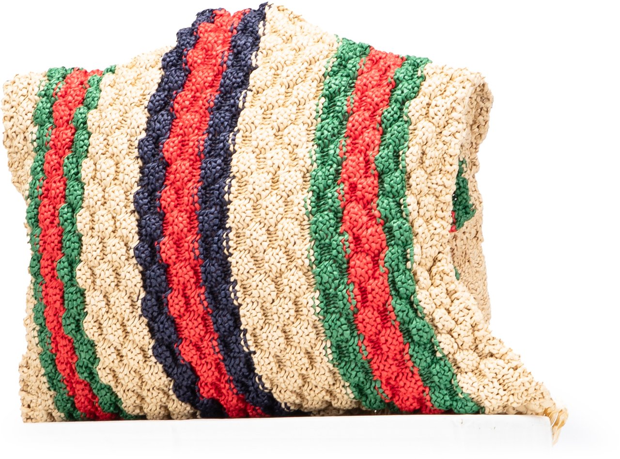 Gucci Raffia Web Crossbody Bruin