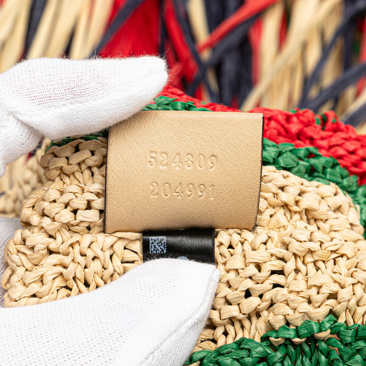 Gucci Raffia Web Crossbody Bruin