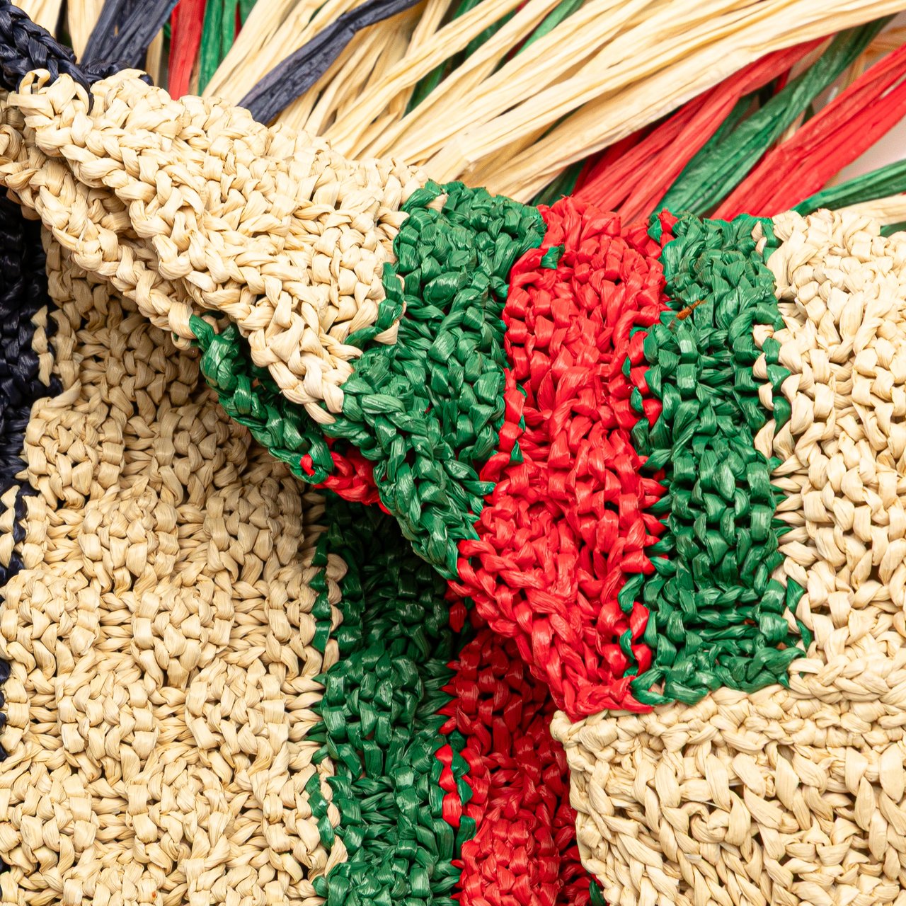 Gucci Raffia Web Crossbody Bruin