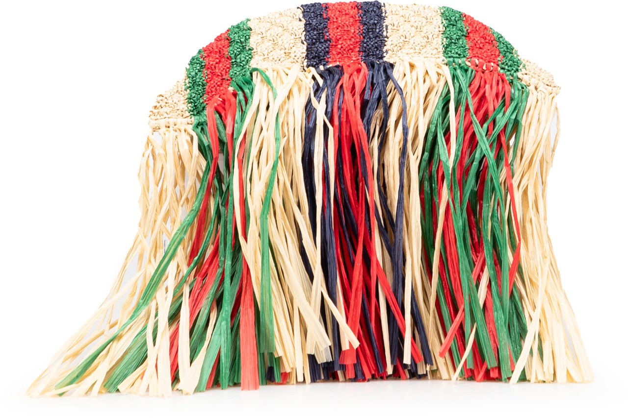 Gucci Raffia Web Crossbody Bruin