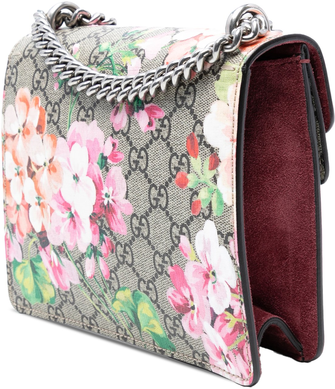 Gucci Small GG Supreme Blooms Dionysus Crossbody Bruin