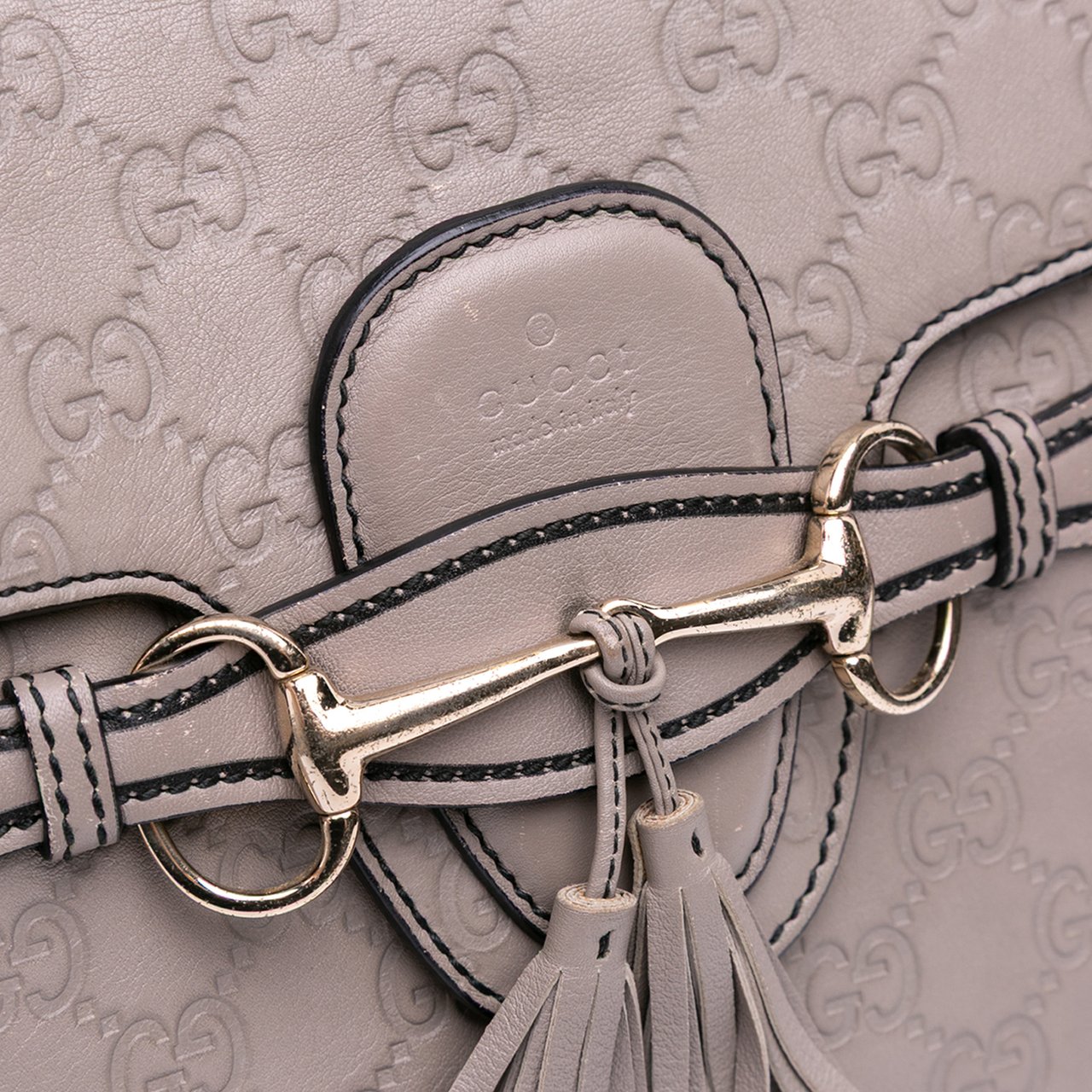 Gucci Medium Guccissima Emily Shoulder Bag Bruin