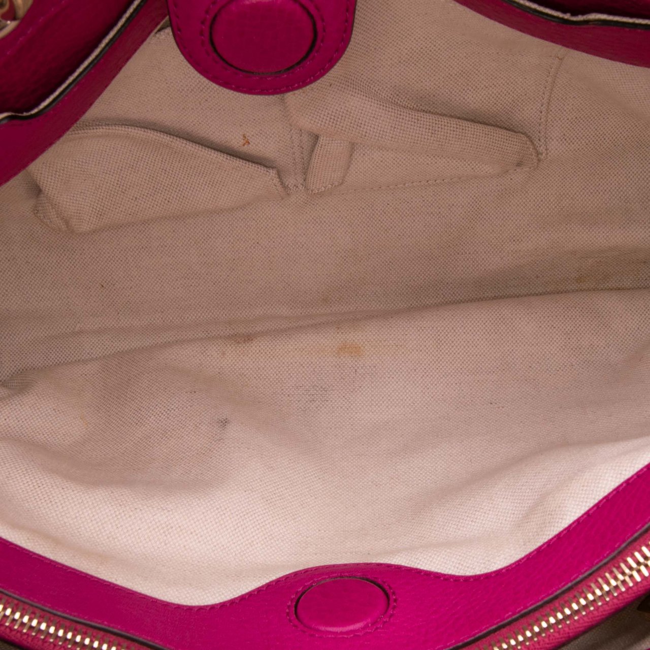 Gucci Medium Calfskin Bamboo Shopper Satchel Roze