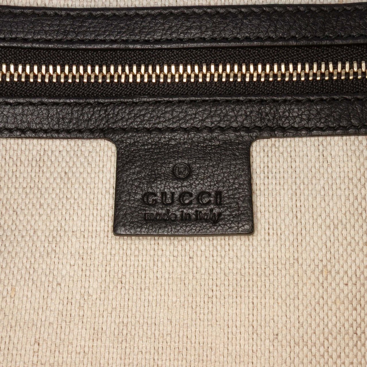 Gucci Small Leather Soho Working Tote Zwart