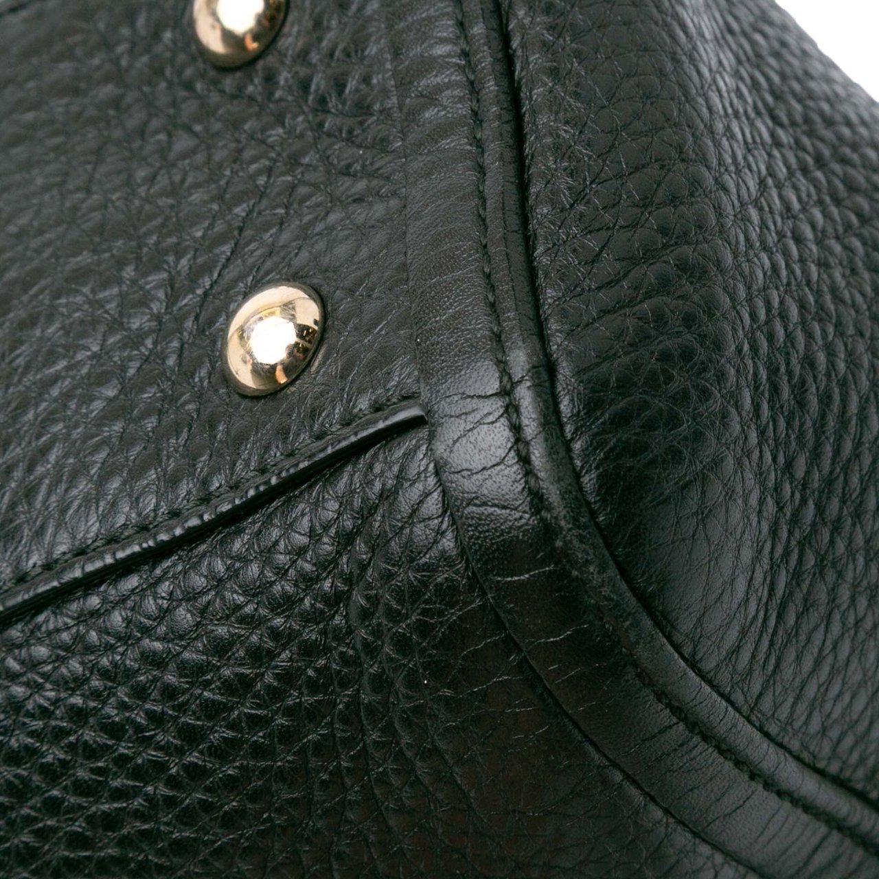 Gucci Small Leather Soho Working Tote Zwart