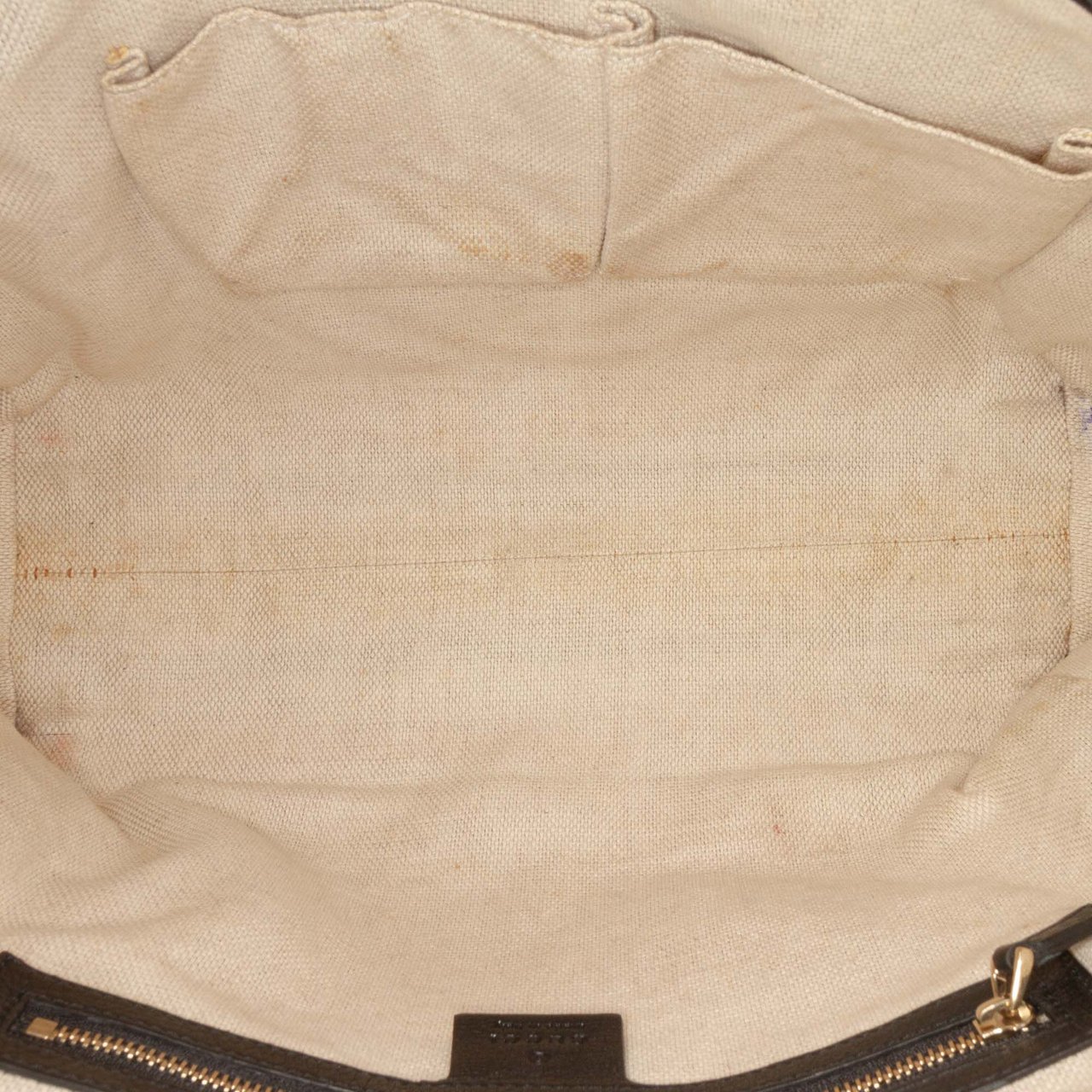 Gucci Small Leather Soho Working Tote Zwart