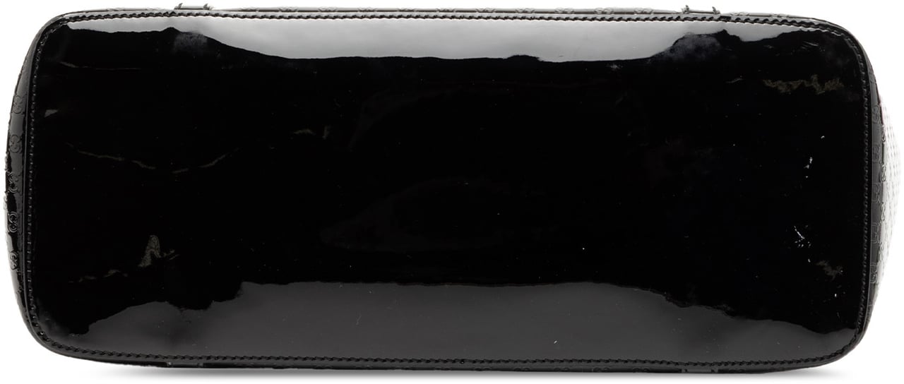 Gucci Microguccissima Patent Nice Tote Zwart