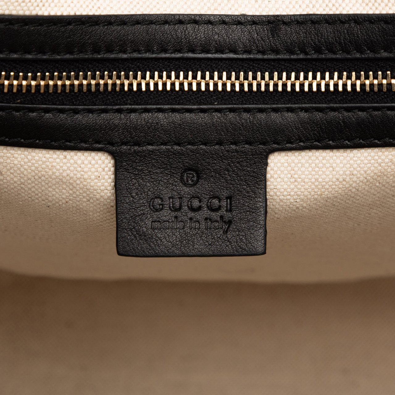 Gucci Microguccissima Patent Nice Tote Zwart