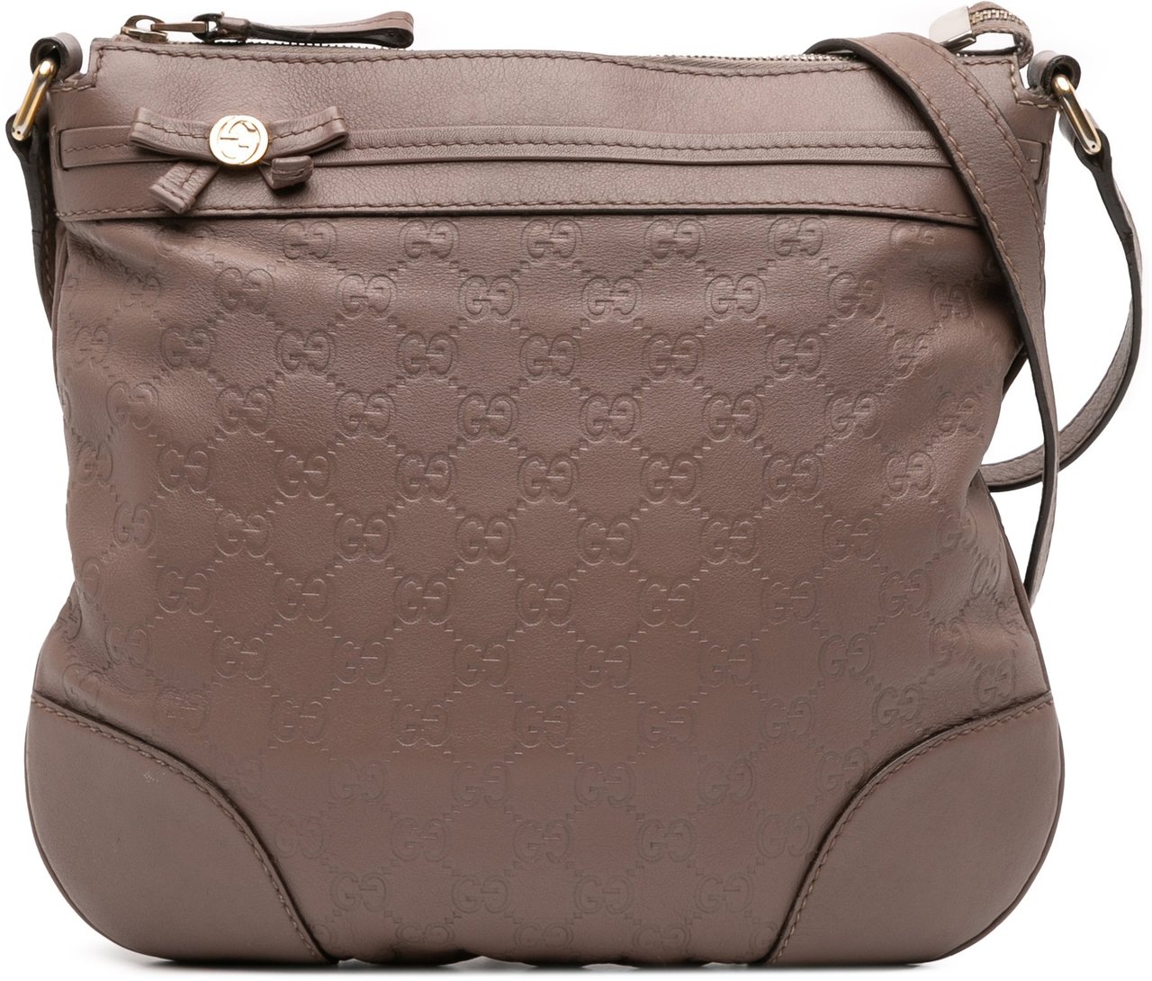 Gucci Guccissima Mayfair Crossbody Bruin