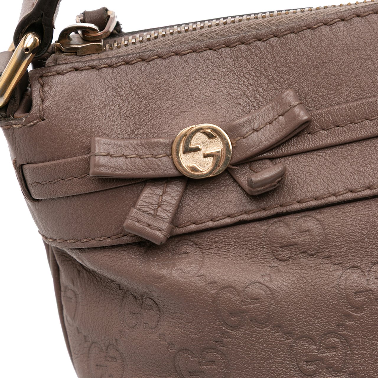 Gucci Guccissima Mayfair Crossbody Bruin
