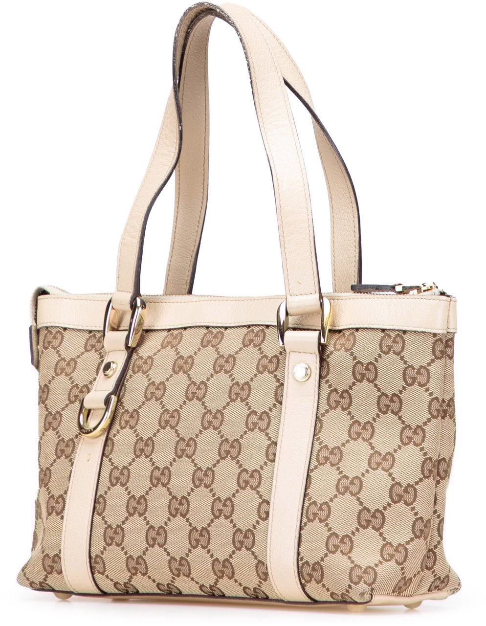 Gucci GG Canvas Abbey D Ring Tote Bruin