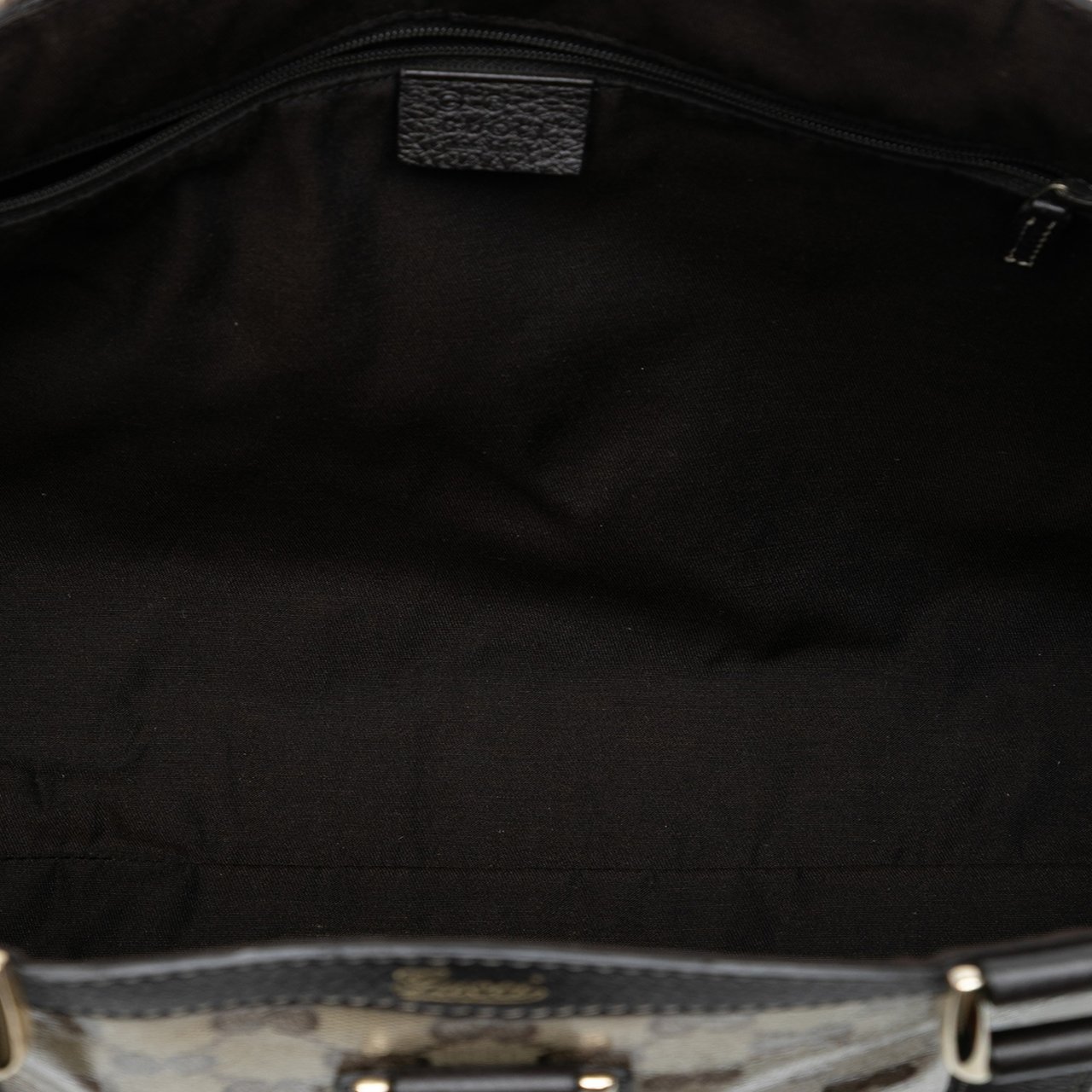 Gucci GG Crystal Abbey D Ring Tote Bruin