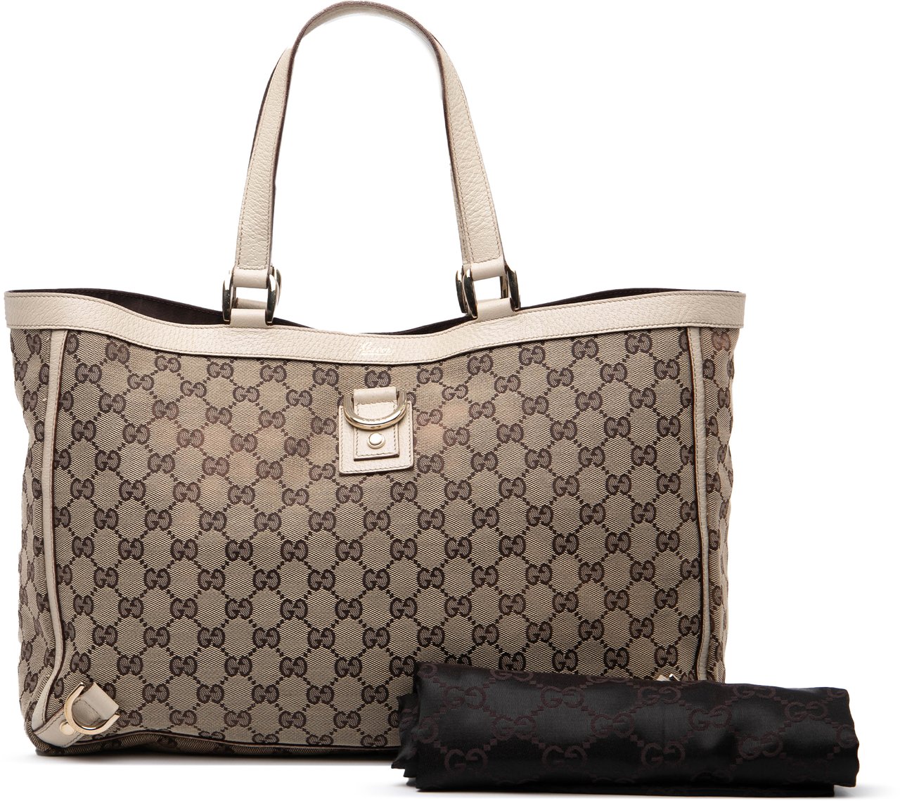 Gucci GG Canvas Abbey D Ring Tote Bruin