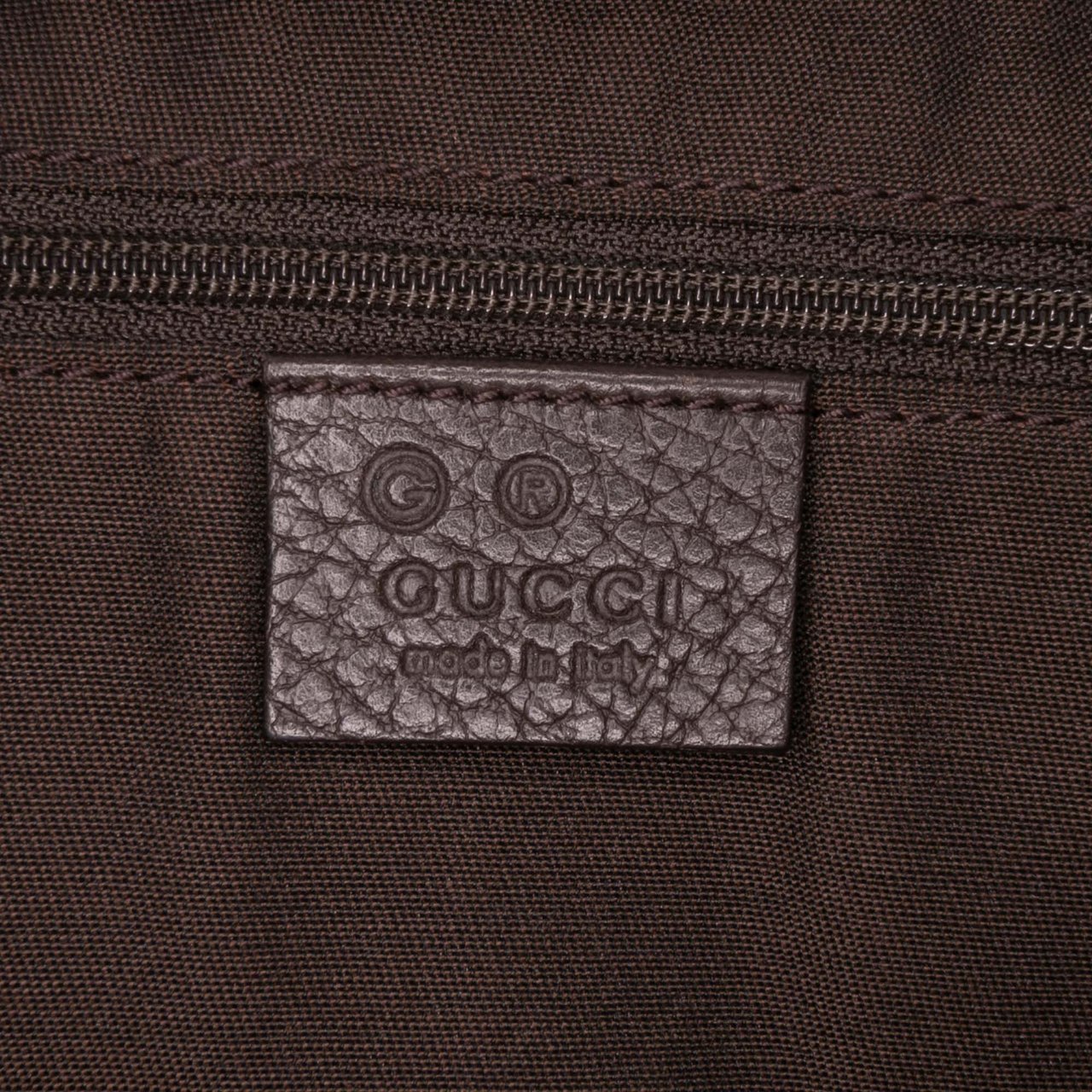 Gucci GG Crystal Abbey D Ring Convertible Tote Bruin