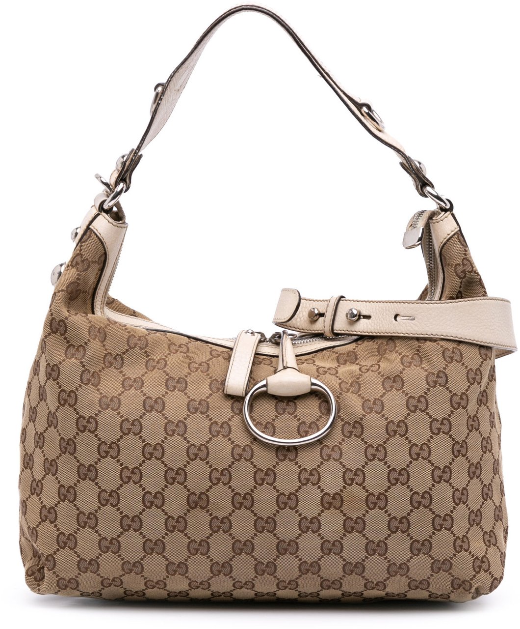 Gucci Medium GG Canvas Icon Bit Satchel Bruin